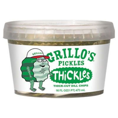 Grillo's Pickles Thickles Thick-Cut Dill Chips, 16 fl oz