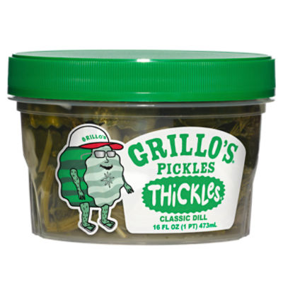 Grillo's Pickles Thickles ThickCut Classic Dill Chips, 16 fl oz ShopRite