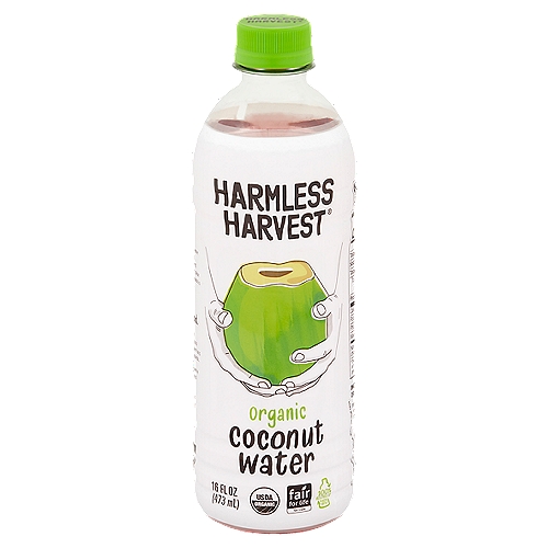 Harmless Harvest Organic Coconut Water, 16 fl oz
Delicious made the harmless way.

Naturally Pink
If you leave pure coconut water alone (and we do), varying antioxidant levels can affect how it naturally turns pink. This process is natural, so we embrace it.