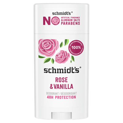 Af Gud Problemer Etablering Schmidt's Aluminum Free Natural Deodorant Rose & Vanilla 2.65 oz