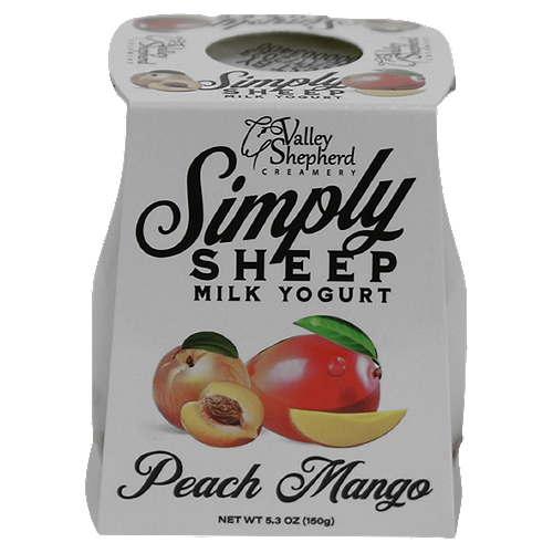 Valley Shepherd Creamery Simply Sheep Peach Mango Milk Yogurt, 5.3 oz