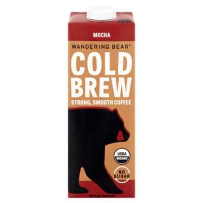 Wandering Bear Mocha Cold Brew Coffee, 32 fl oz