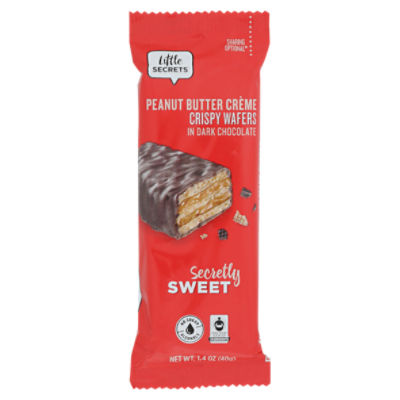 Little Secrets Peanut Butter Crème Crispy Wafers in Dark Chocolate, 1.4 oz