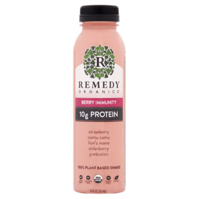 Remedy Organics Berry Immunity 100% Plant Based Shake, 12 fl oz