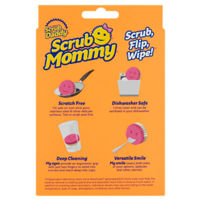 Scrub Daddy Scrub Mommy The Original Dual-Sided Scrubber+Sponge - Vimarsana News