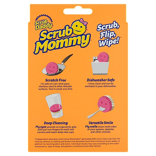 Scrub Daddy Scrub Mommy The Original Dual-Sided Scrubber+Sponge - ShopRite