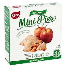 Katz Mini Pies, Apple, 5.5 Ounce