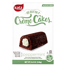 Katz Gluten Free Heavenly Peppermint, Crème Cakes, 8.8 Ounce