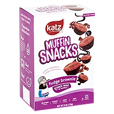 Katz Muffin Snacks Gluten-Free Fudge Brownie, 1 Each