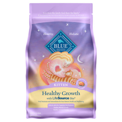 Blue Buffalo Healthy Growth Natural Kitten Dry Cat Food, Chicken & Brown Rice 3-lb