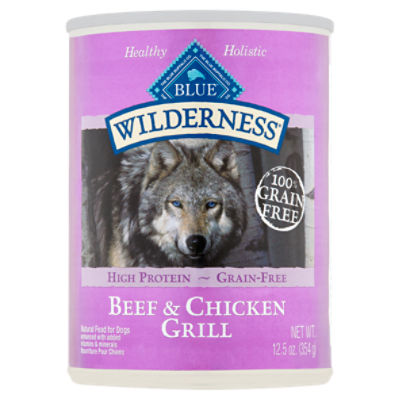 The Blue Buffalo Co. Blue Wilderness Beef & Chicken Grill Natural Food for Dogs, 12.5 oz
