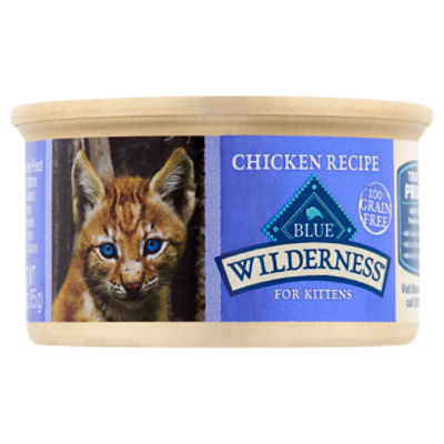 The Blue Buffalo Co. Blue Wilderness Chicken Recipe Natural Food for Kittens, 3 oz