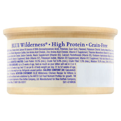 The Blue Buffalo Co. Blue Wilderness Chicken Recipe Natural Food