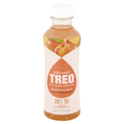 TREO Organic Peach Mango Nutrient Enhanced Water, 16 fl oz