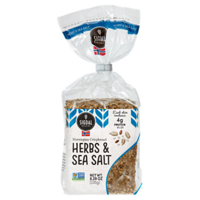 Sigdal Bakeri Herbs & Sea Salt Norwegian, Crispbread