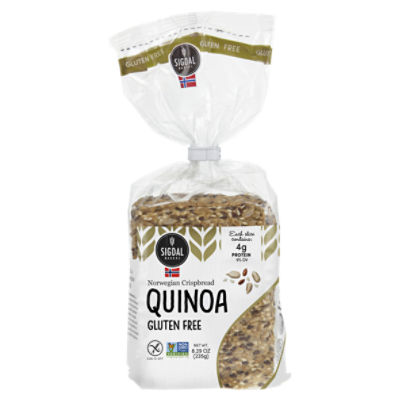 Sigdal Bakeri Gluten Free Quinoa Norwegian Crispbread, 8.29 oz