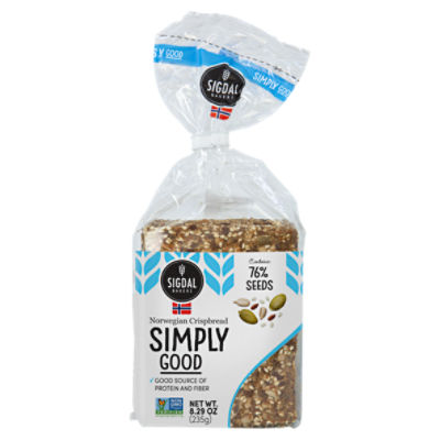 Sigdal Bakeri Simply Good Norwegian Crispbread, 8.29 oz