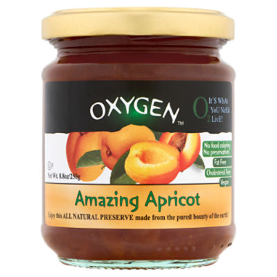 Oxygen Amazing Apricot Preserve, 8.8 oz - ShopRite