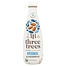 Three Trees Organic Unsweetened Original Almondmilk, 28 fl oz