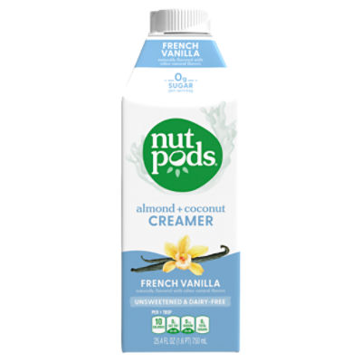 nutpods French Vanilla Almond + Coconut Creamer, 25.4 fl oz