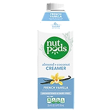 Nutpods French Vanilla Almond + Coconut Creamer, 25.4 fl oz