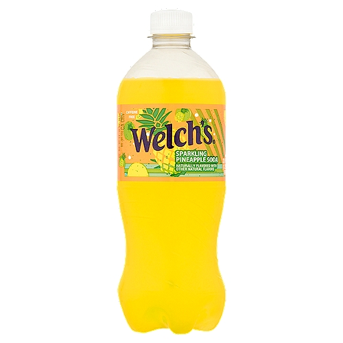 Welch's Sparkling Pineapple Soda, 20 fl oz
