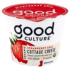 Good Culture Organic Strawberry Chia Cottage Cheese, 5 oz
