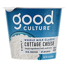 Good Culture Simply Whole Milk Classic Cottage Cheese, 5.3 oz