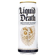 Liquid Death Still Can, 100% Mountain Water, 16.9 Fluid ounce