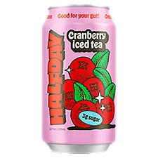 Halfday Cranberry Prebiotic Iced Tea, 12 fl oz