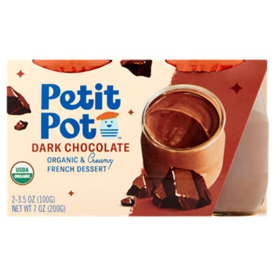 Petit Pot Dark Chocolate Organic, French Pudding