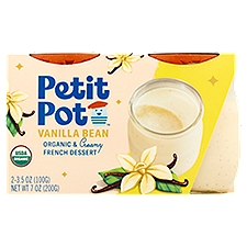 Petit Pot French Dessert Pots, Vanilla Bean Organic, 7 Ounce