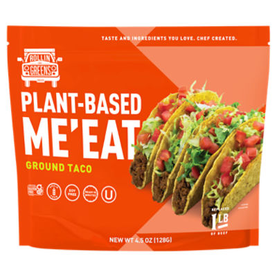 RollinGreens Plant-Based Me'Eat Ground Taco, 4.5 oz