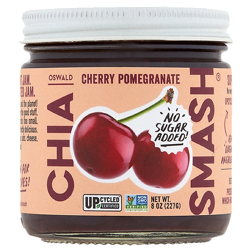 Chia Smash No Sugar Added! Cherry Pomegranate Spread, 8 oz