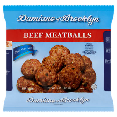 Damiano of Brooklyn Beef Meatballs, 20 oz