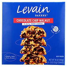Levain Bakery Chocolate Chip Walnut Cookies, 8 ct, 16 Ounce