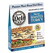 Mrs. Goldfarb's Unreal Deli Premium Plant-Based Deli Slices Roasted Turk'y, 5 oz