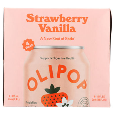 Olipop Strawberry Vanilla 4pk