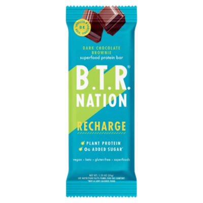 BTR Nation Superfood Protein Bar Dark Chocolate Brownie