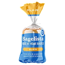 Bagelista Plain Bake at Home, Bagels, 16 Ounce