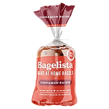 Bagelista Cinnamon Raisin Bake at Home Bagels, 16 oz