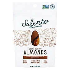 Salento Provisions Cocoa Dusted Almonds, 3.52 oz, 3.52 Ounce