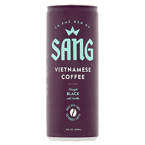 Sang Straight Black with Vanilla Vietnamese Coffee, 8 fl oz