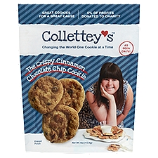 Collettey's The Crispy Cinnamon Chocolate Chip, Cookie, 4 Ounce