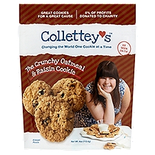 Collettey's The Crunchy Oatmeal & Raisin, Cookie, 4 Ounce