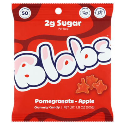 Blobs Pomegranate - Apple Gummy Candy, 1.8 oz