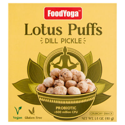 FoodYoga Dill Pickle Lotus Puffs, 1.4 oz