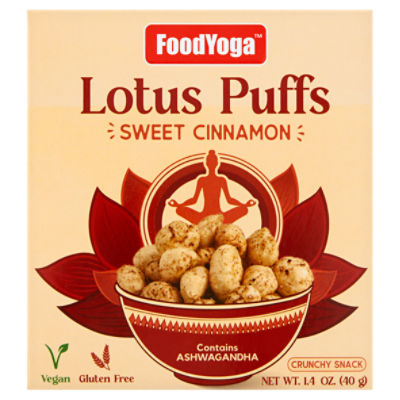 FoodYoga Sweet Cinnamon Lotus Puffs, 1.4 oz