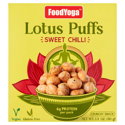 FoodYoga Sweet Chilli Lotus Puffs, 1.4 oz