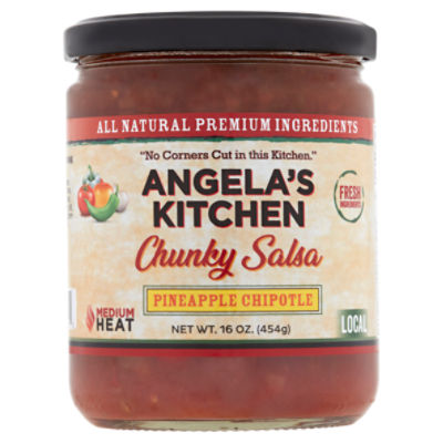 Angela's Kitchen Pineapple Chipotle Chunky Salsa, 16 oz